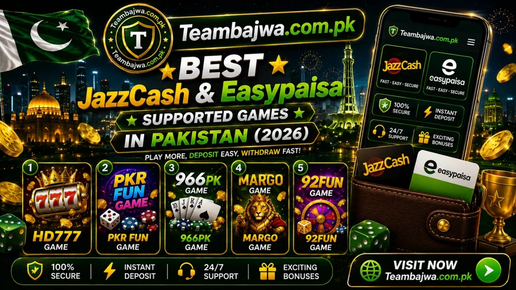 Jazzcash and Easypaisa Supported Games